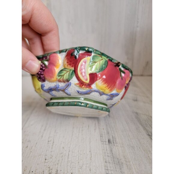 Fitz Floyd fruit bowl mini ceramic vintage dish home decor - Picture 2 of 6